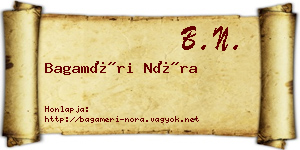 Bagaméri Nóra névjegykártya